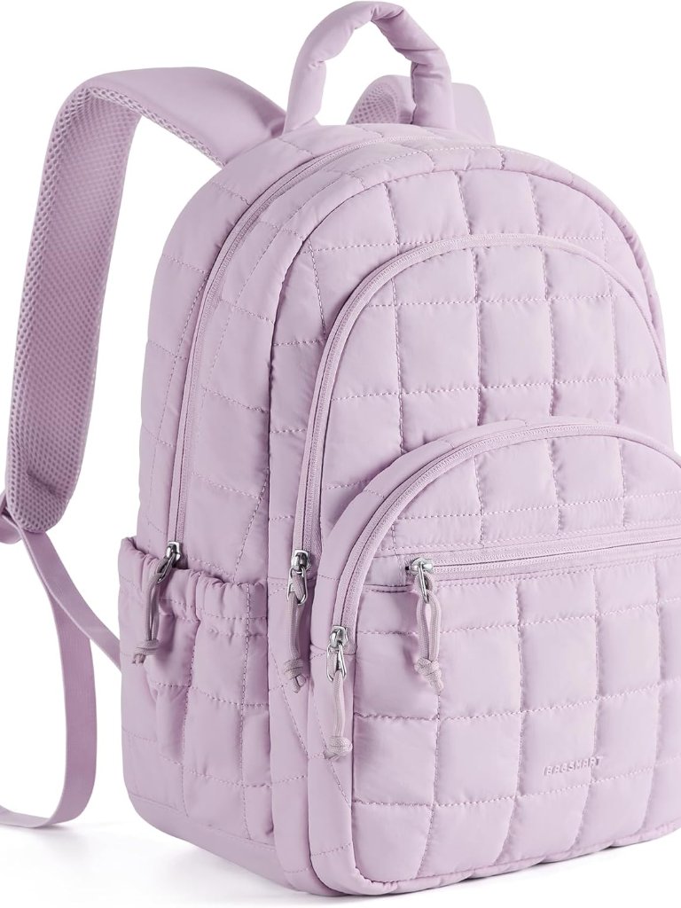 College Laptop Backpack, Travel Backpack For Women, Quilted Casual Daypack, Wate